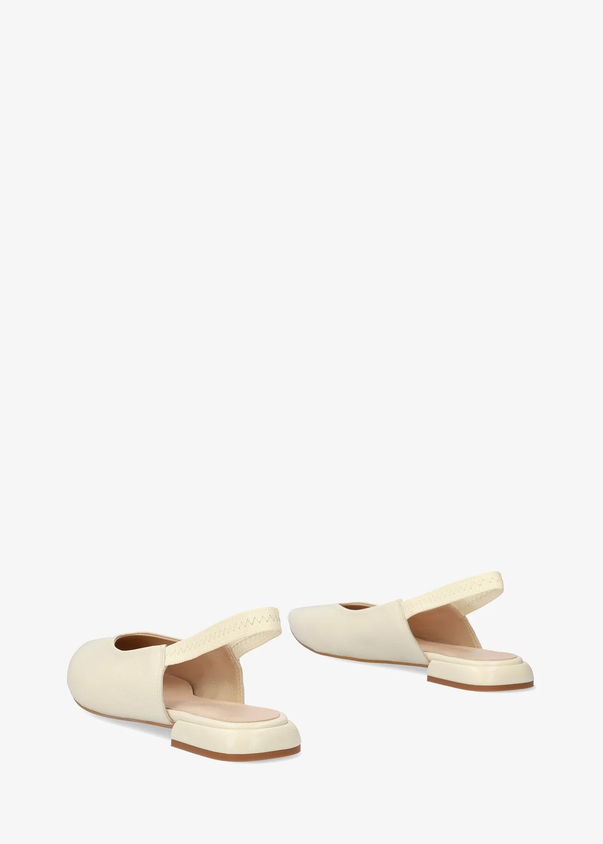 Slingback pumps - Leire, cream leather