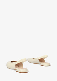 Slingback pumps - Leire, cream leather