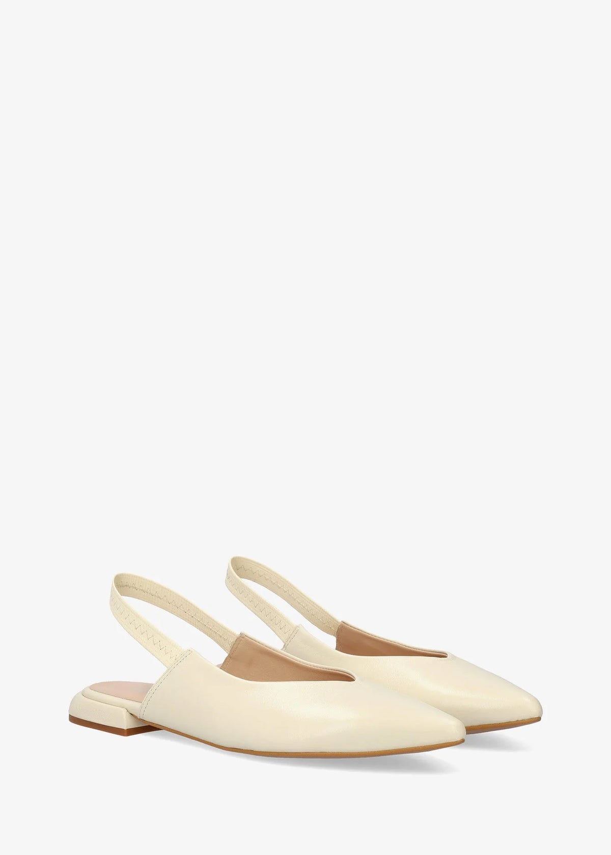 Slingback pumps - Leire, cream leather