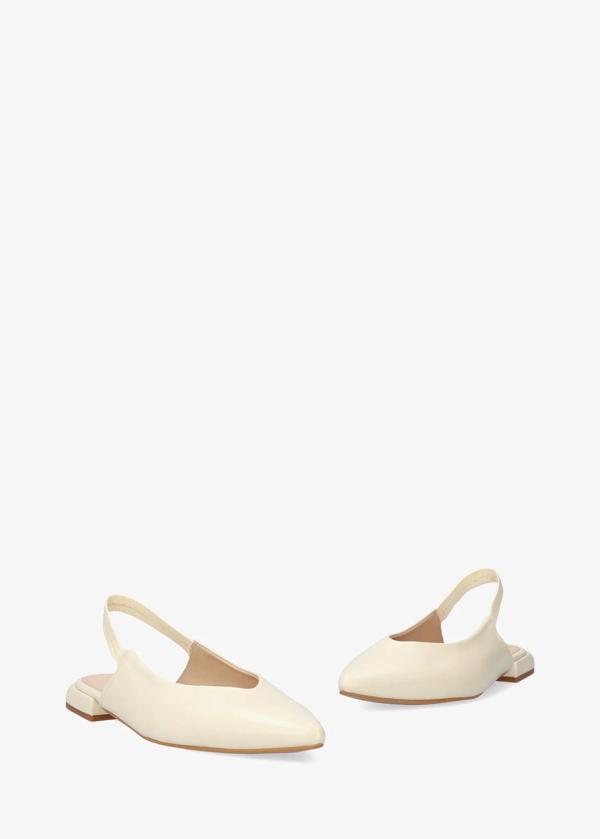 Slingback pumps - Leire, cream leather