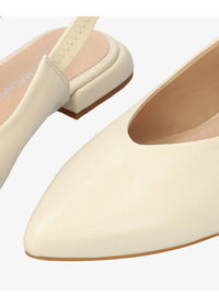 Slingback pumps - Leire, cream leather