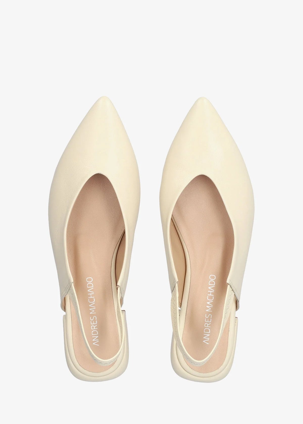 Slingback pumps - Leire, cream leather
