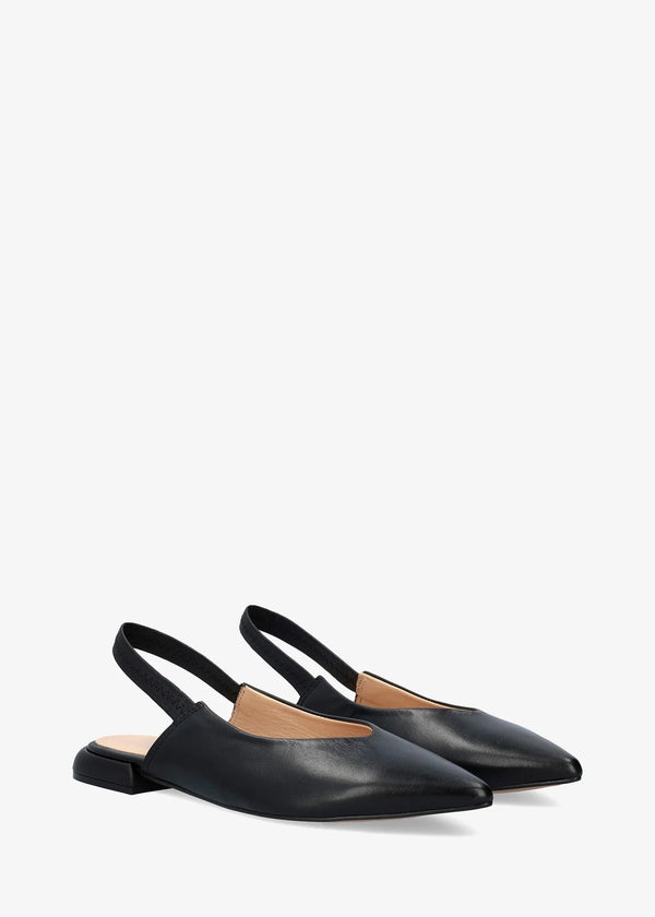 Slingback pumps - Leire, black leather