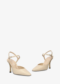 Slingback-korkokengät - Odile, nude nahka
