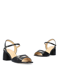 Sandaler med stilettklack - Sandra, svart läder
