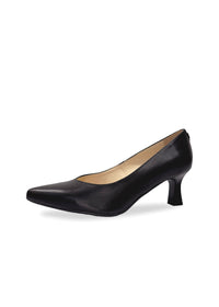 Korkokengät - musta nahka, piikkikorko