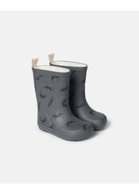 Rubber boots with warm lining - Aspen, Slate Salamander