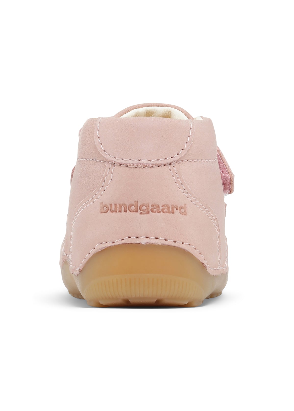 Children's first step shoes - Petit Strap, pink, Bundgaard Zero Heel