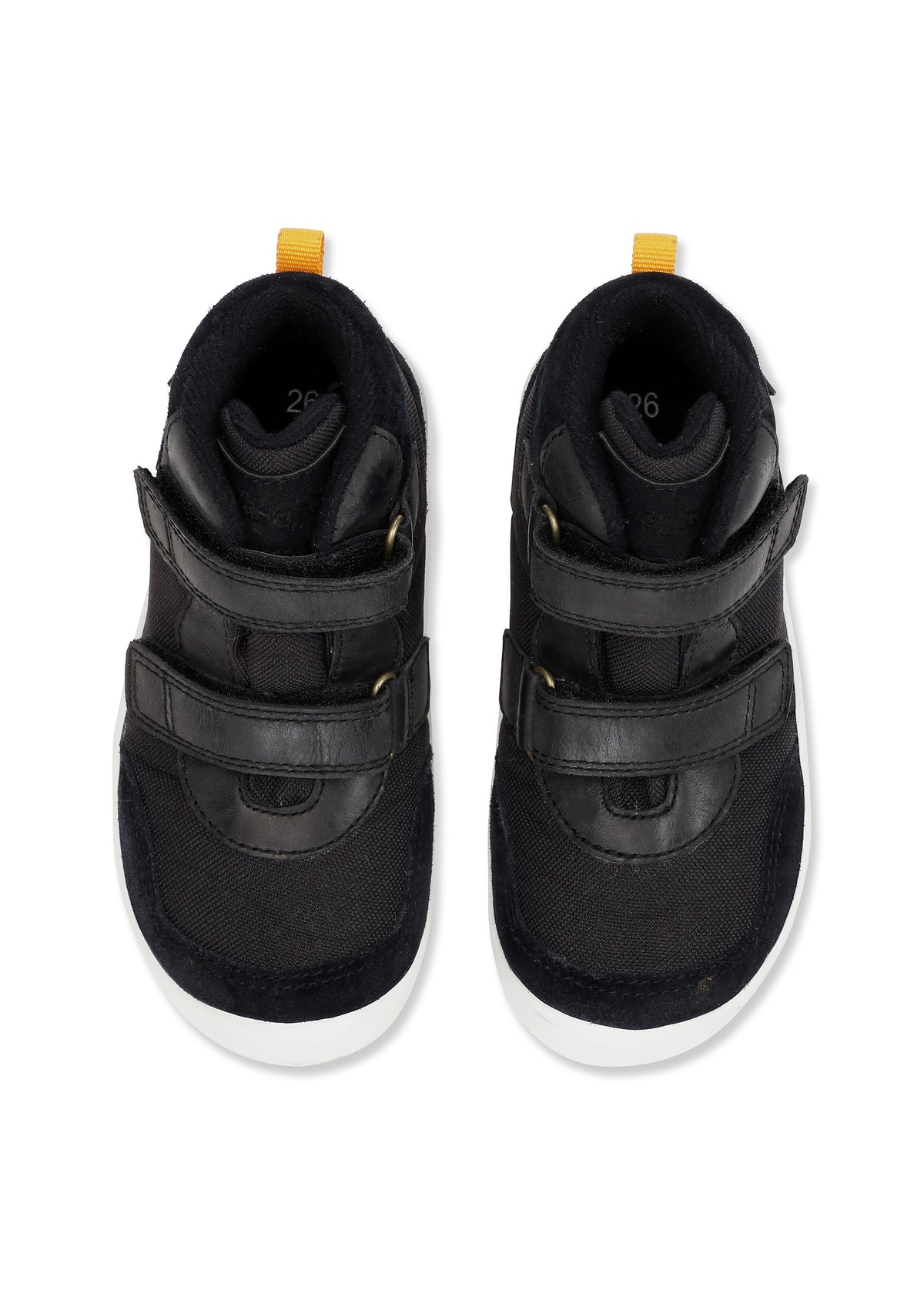 Children's Trainers - Birk TEX mid-season shoes, black, Bundgaard Zero Heel
