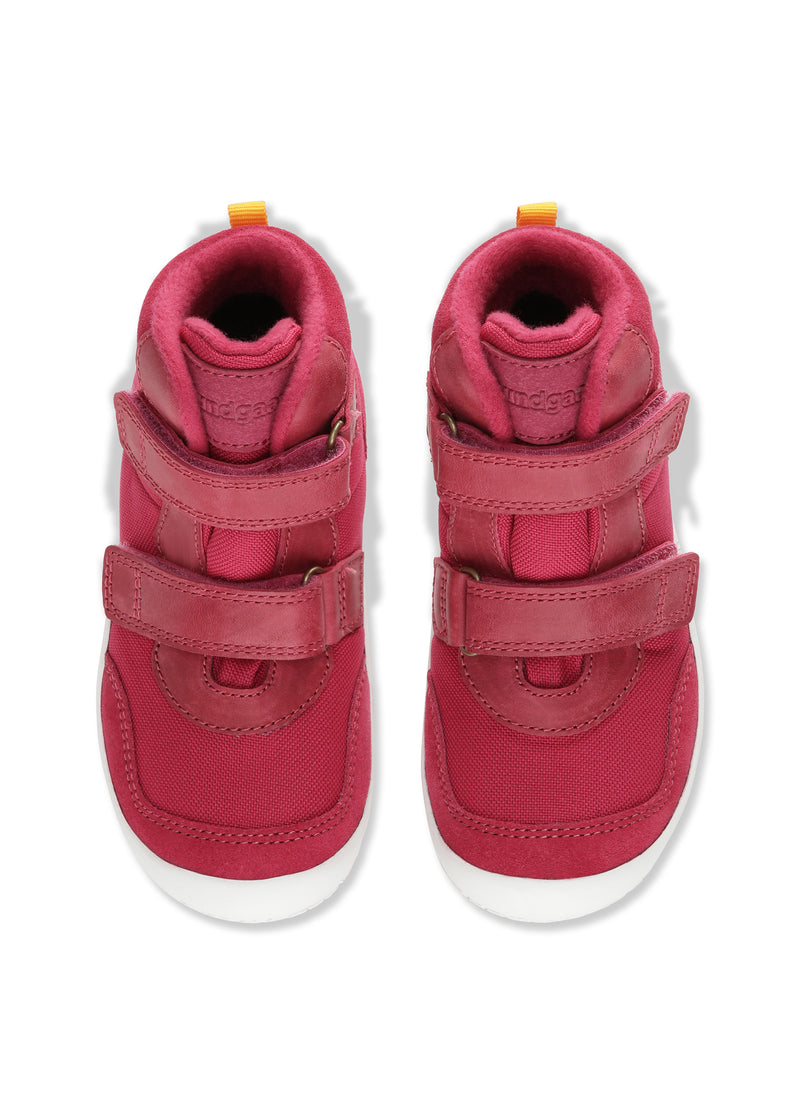 Höga sneakers för barn - Birk TEX mellansäsongsskor, rosa, Bundgaard Zero Heel
