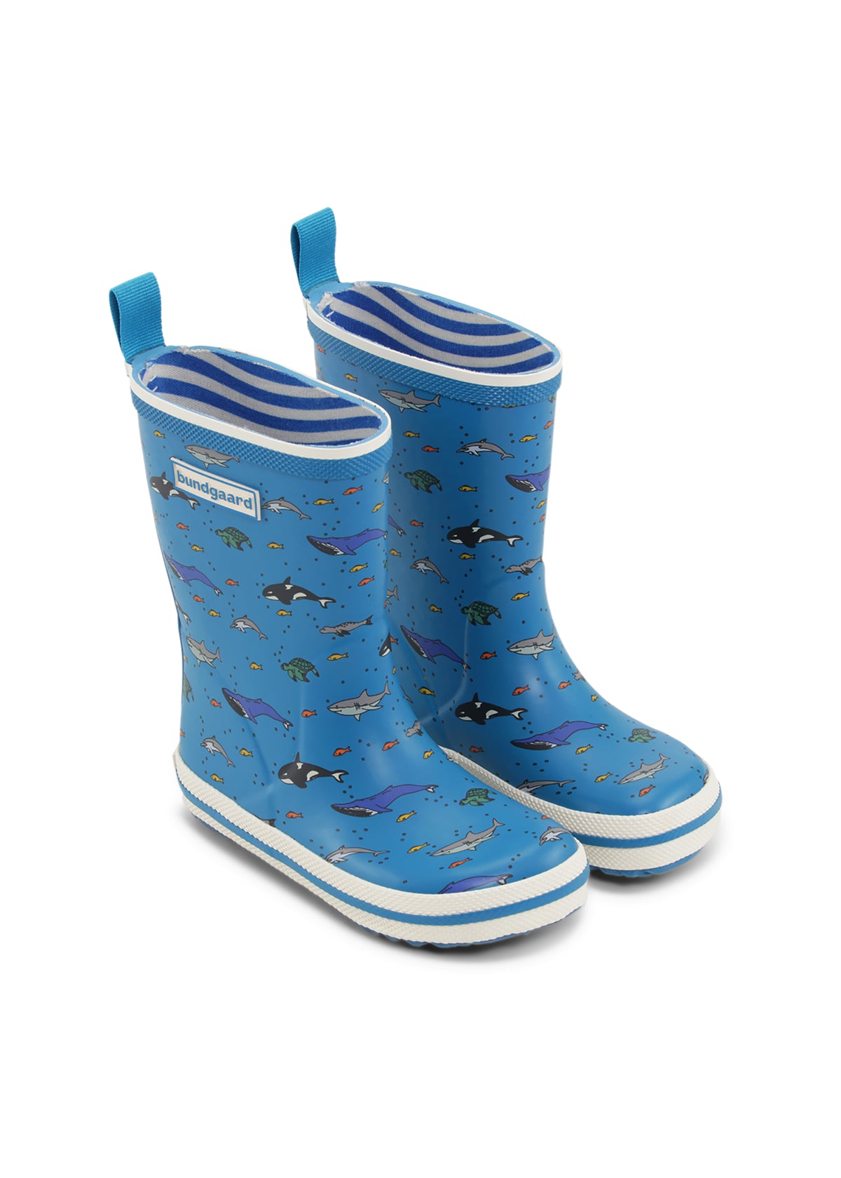 Kumisaappaat - Sea Animals, sininen, Bundgaard Zero Heel