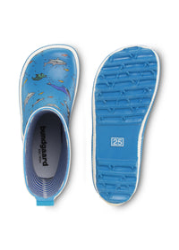 Wellies - Sea Animals, blue, Bundgaard Zero Heel