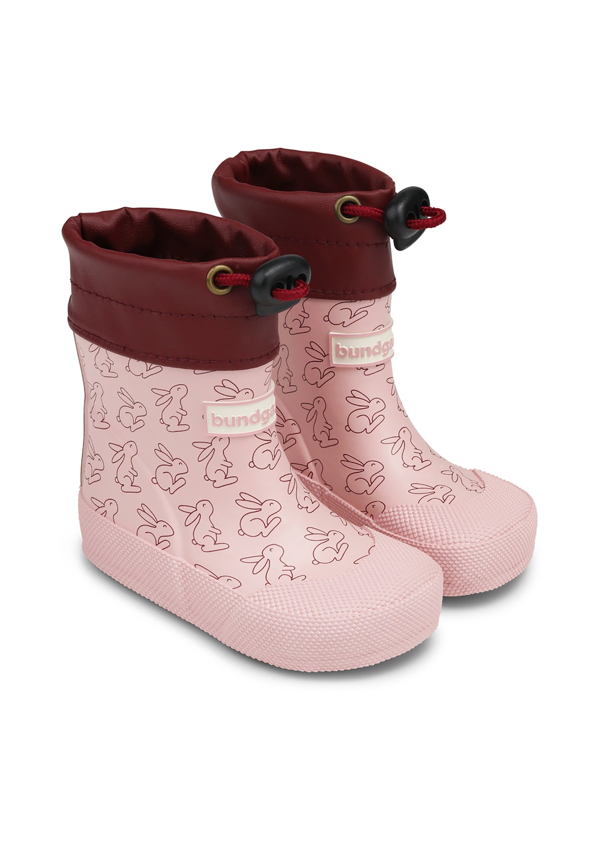 Rubber boots for toddlers - Cover, Rose Rabbit, Bundgaard Zero Heel
