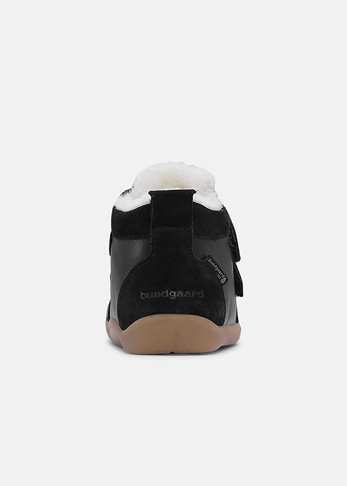 Lasten paljasjalkakengät - Bloom-talvikengät, musta nahka, tex-kalvo