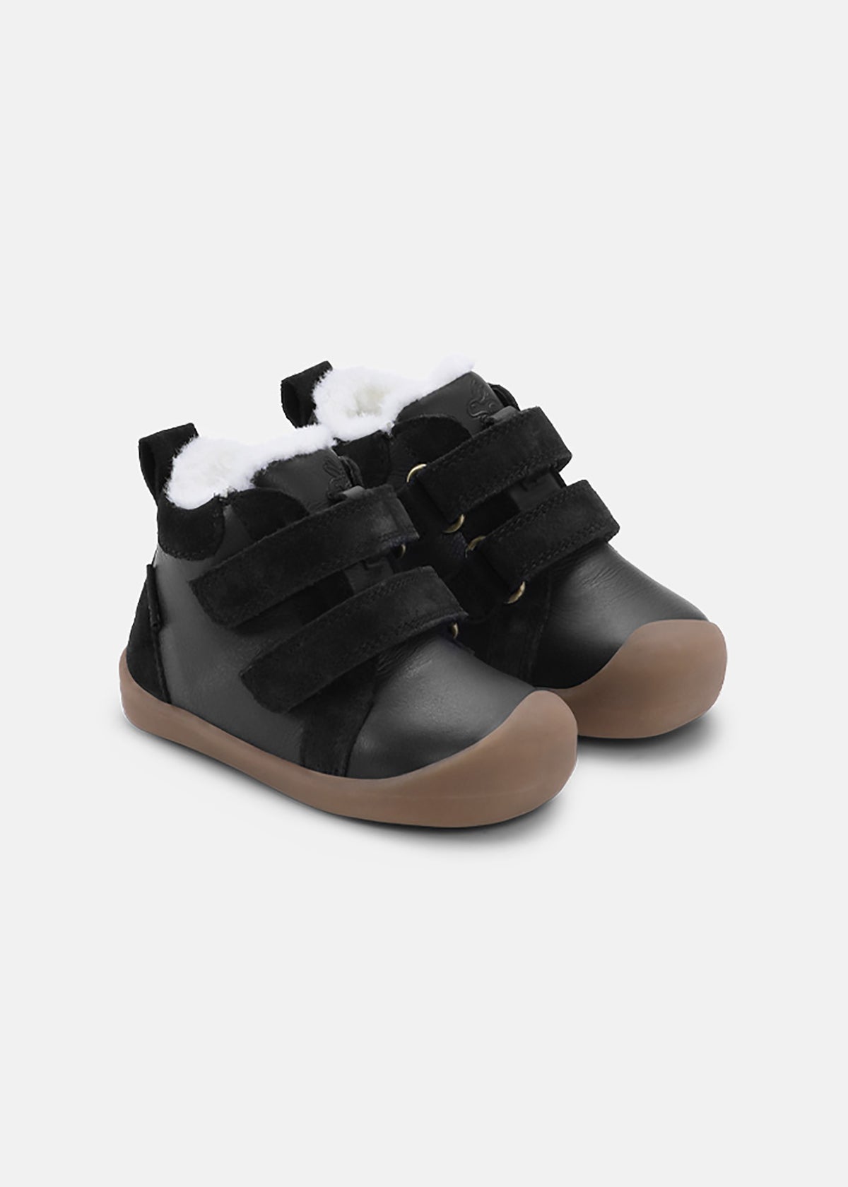 Lasten paljasjalkakengät - Bloom-talvikengät, musta nahka, tex-kalvo
