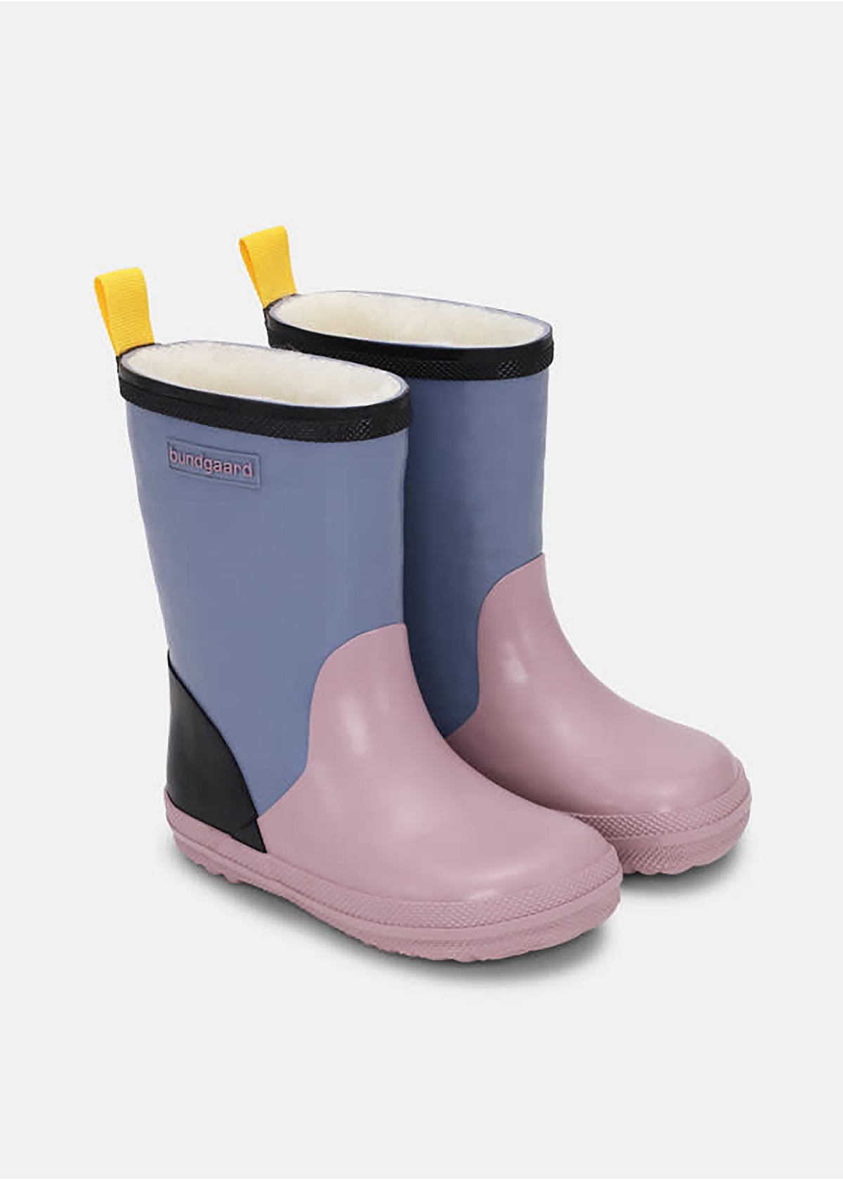 Rubber boots with a warm lining - gray, robots, Charly High Warm