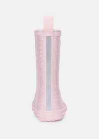 Rubber boots with a warm lining - light pink glitter, Charly High Warm