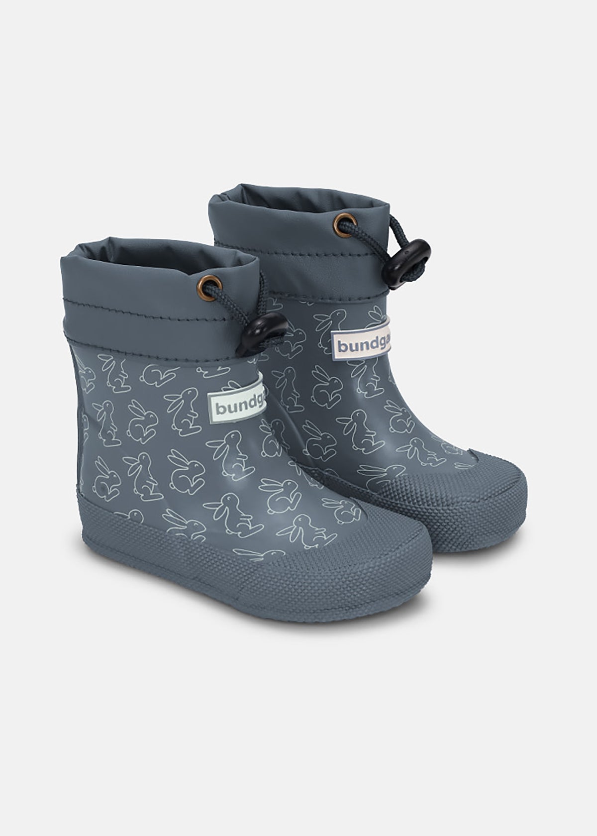 Rubber boots for toddlers - Cover, Teal Rabbit, Bundgaard Zero Heel