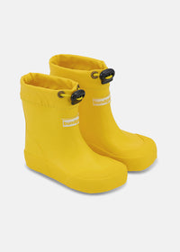 Gummistövlar för småbarn - Cover, gul, Bundgaard Zero Heel