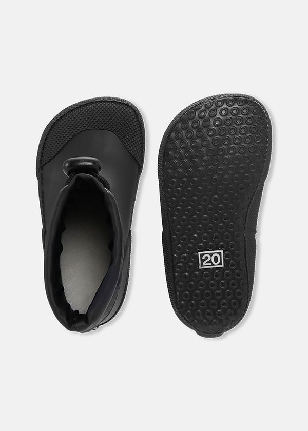 Gummistövlar med varm foder - Malik Black, svart