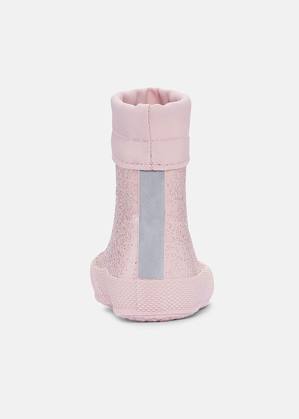 Rubber boots with warm lining - Malik Rose Sparkle, sparkling light pink