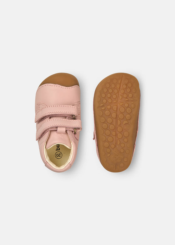 Barns barfotasneakers - första stegen skor, Petit, gammal rosa