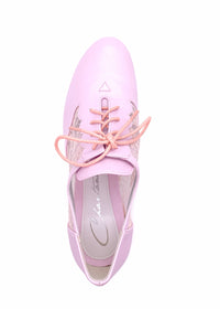 Party Walking skor med låg klack - rosa, spetssidor