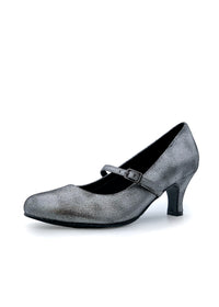 Open-toed shoes with straps - silver glitter
