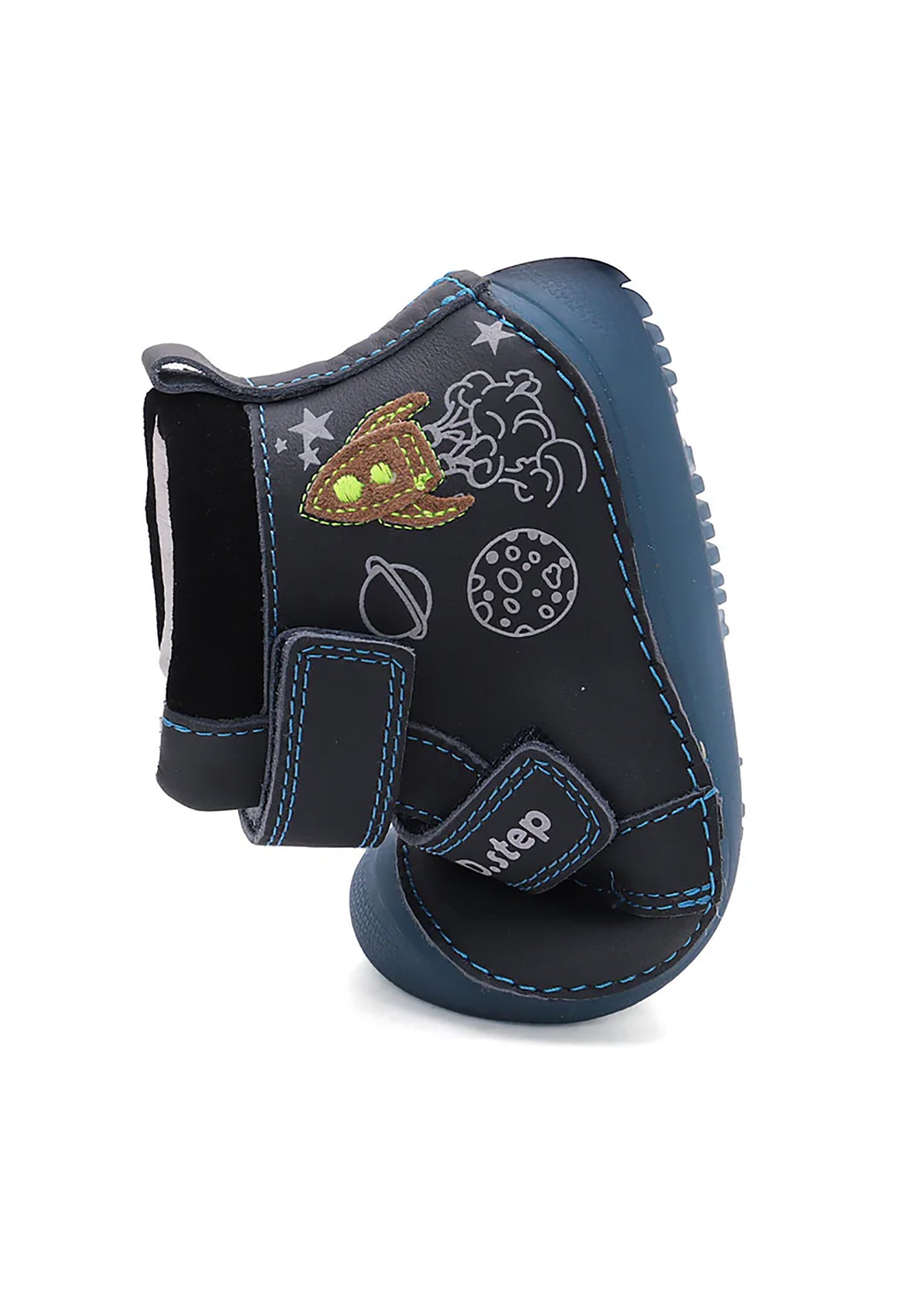 Barn barfotaskor - mellansäsongsskor, mörkblå, rymd