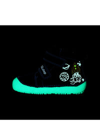 Barn barfotaskor - mellansäsongsskor, mörkblå, rymd