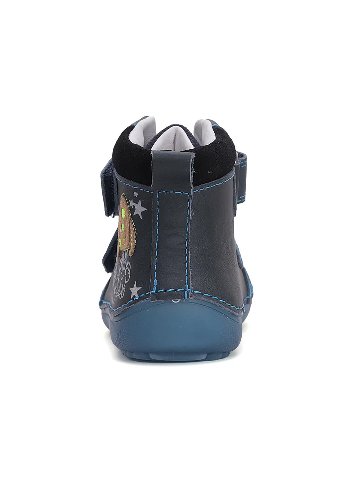 Barn barfotaskor - mellansäsongsskor, mörkblå, rymd