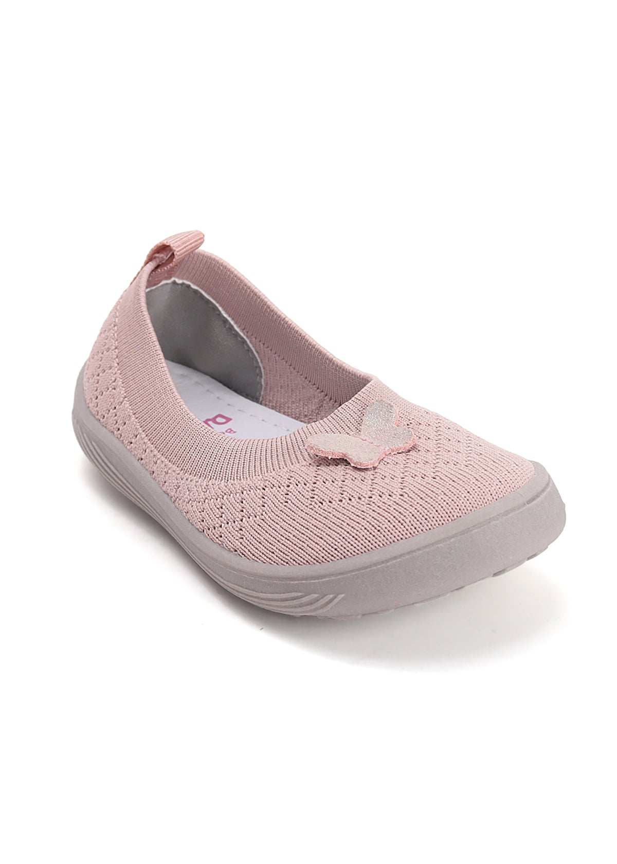 Lasten paljasjalkakengät, ballerinat - vaaleanpunainen kangas