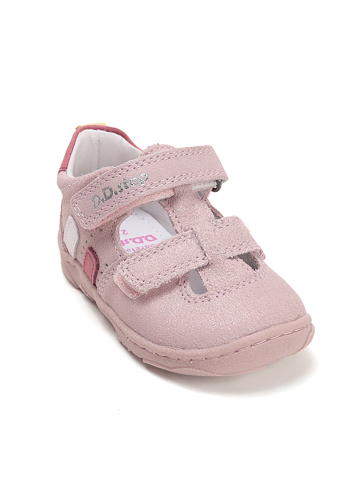 Lasten paljasjalkakengät, sandaalit - vaaleanpunainen nahka