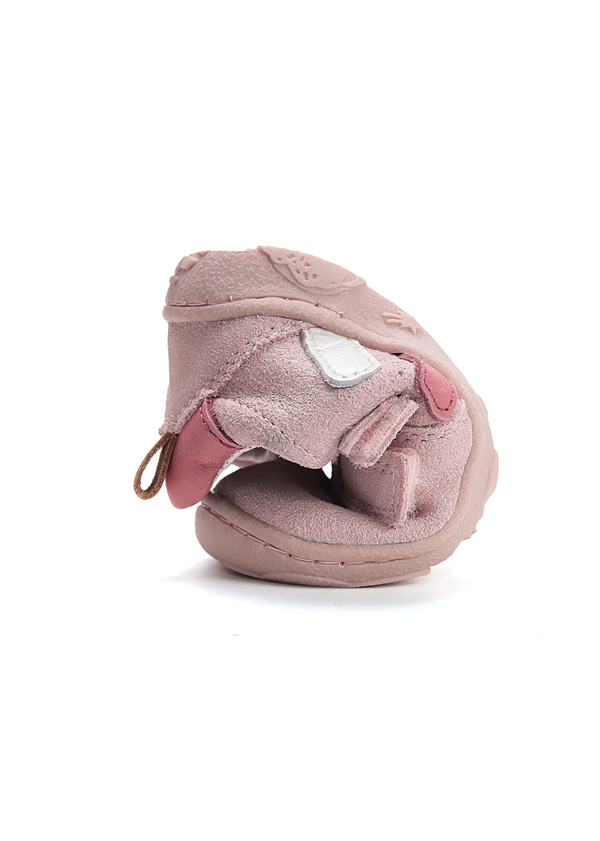 Lasten paljasjalkakengät, sandaalit - vaaleanpunainen nahka