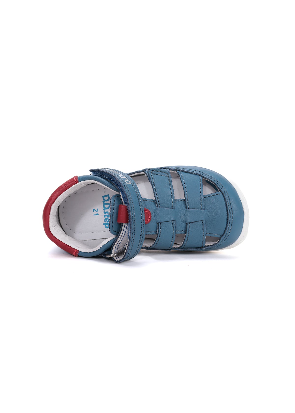 Lasten paljasjalkakengät, sandaalit - sininen nahka