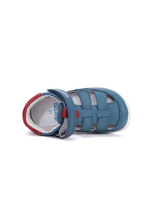 Lasten paljasjalkakengät, sandaalit - sininen nahka