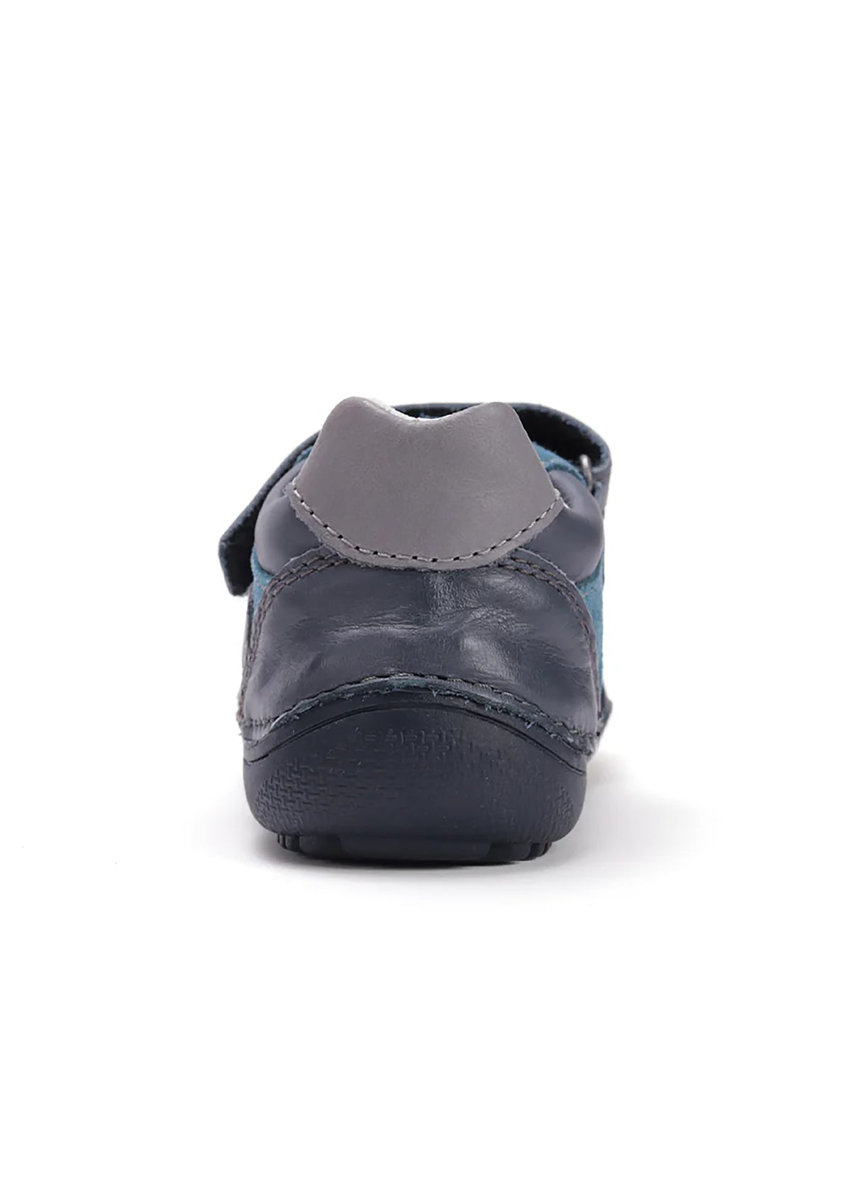 Lasten paljasjalkatennarit, välikausikengät - harmaa-sininen nahka