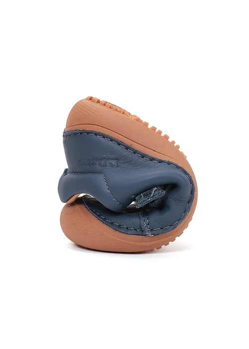 Lasten paljasjalkatennarit, välikausikengät - sininen nahka