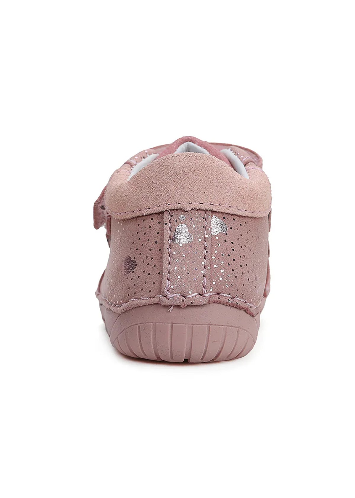 Children's first step shoes - pink leather