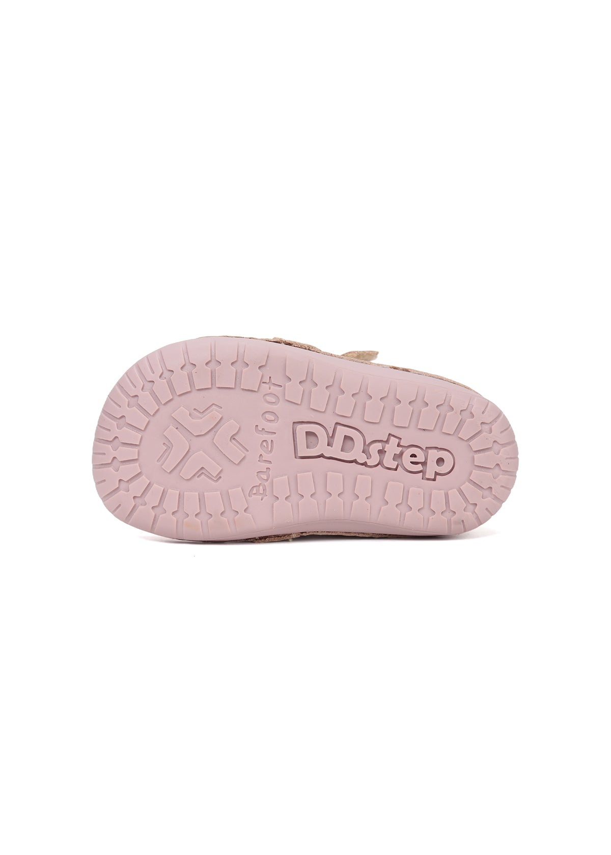 Children's barefoot sneakers, transitional season shoes - golden leather, cloud and rainbow