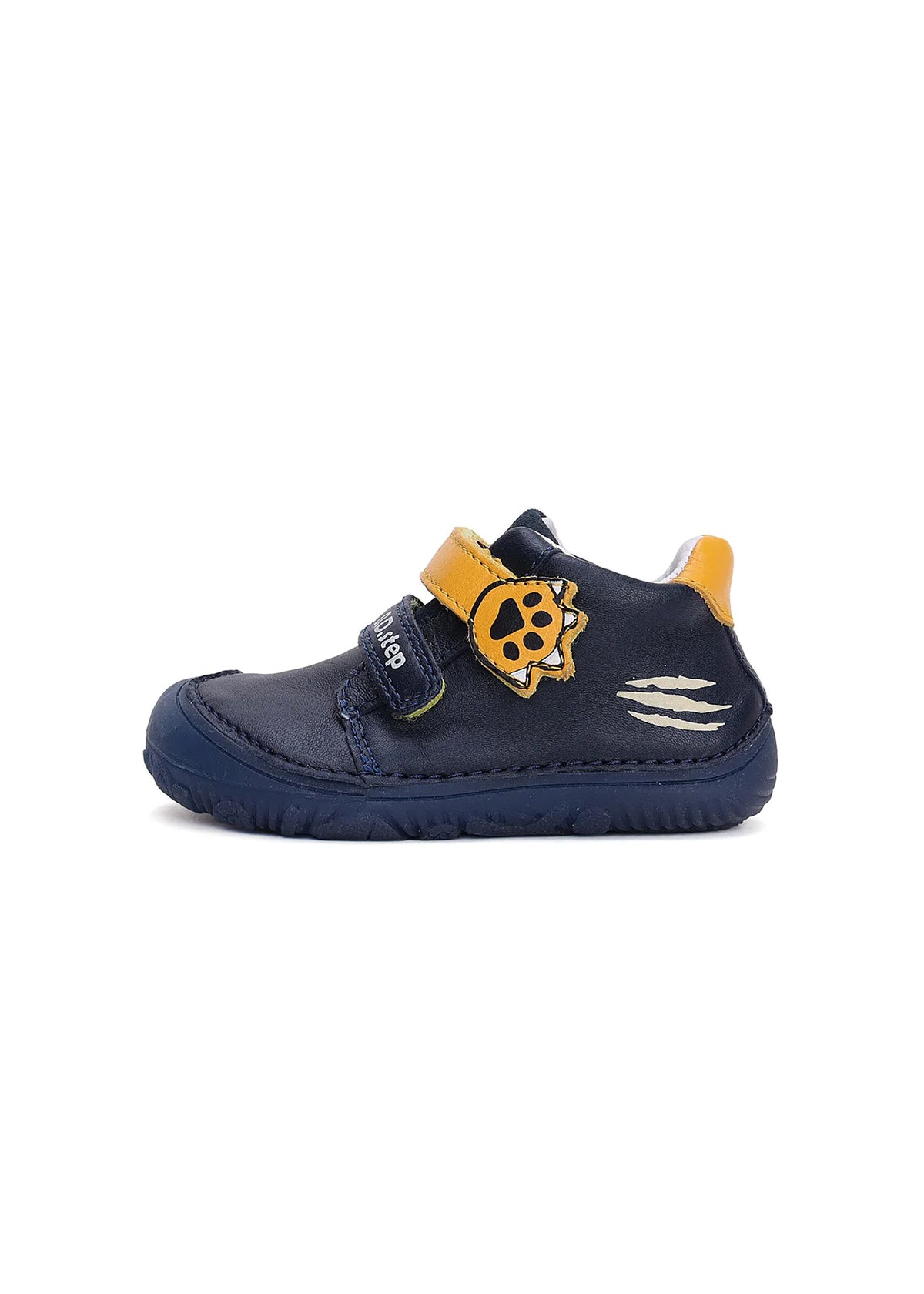 Children's barefoot shoes - mid-season shoes, dark blue, shark