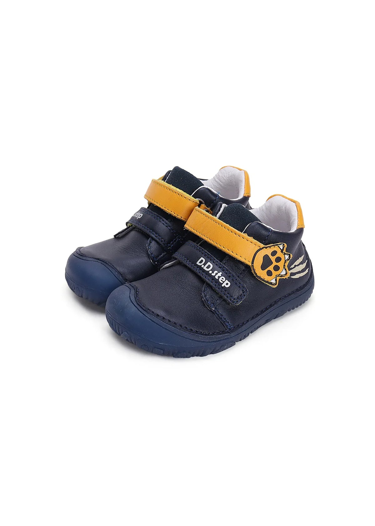 Children's barefoot shoes - mid-season shoes, dark blue, shark