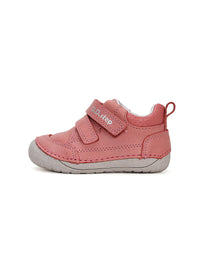 Children's first step shoes - pink leather