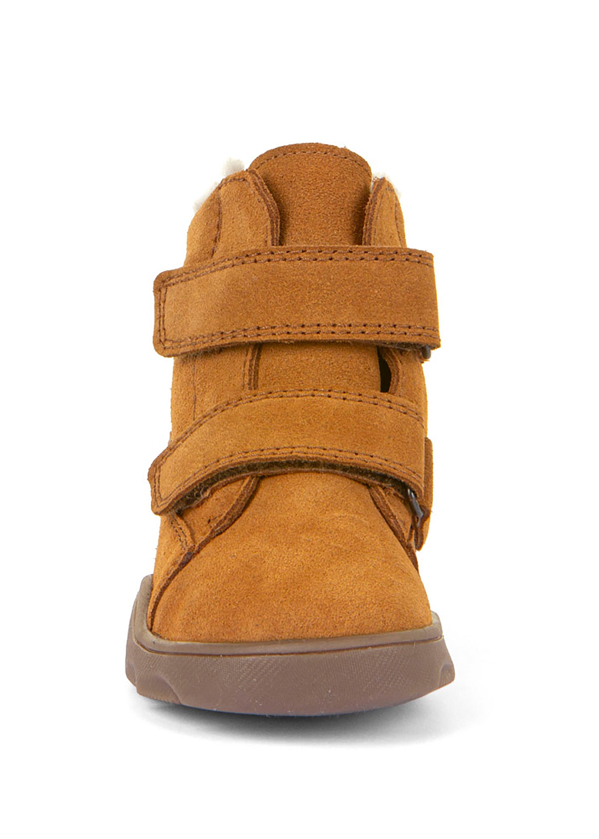 Children's barefoot shoes, winter shoes - Zeru Tex Furry, cognac brown