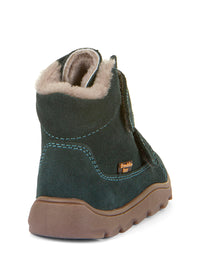 Children's barefoot boots, winter shoes - Winter Furry, cognac brown