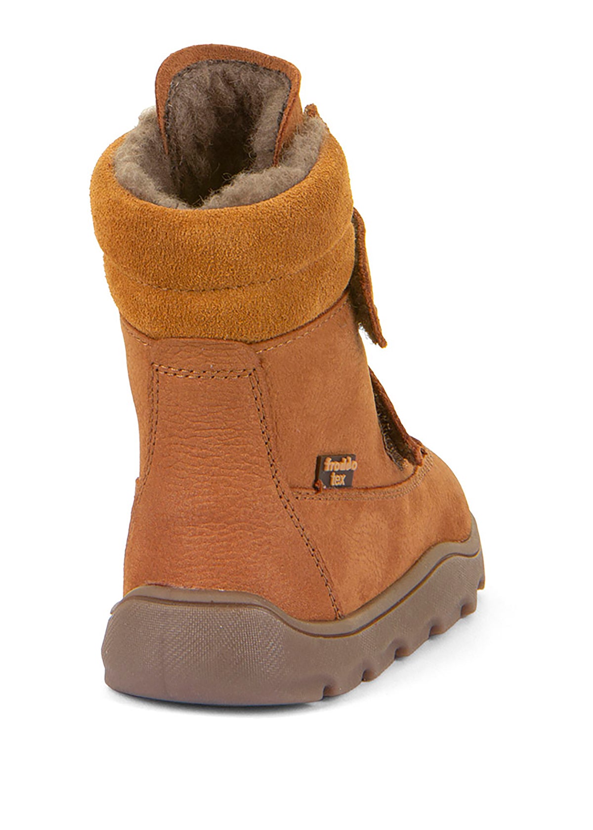 Barefoot boots with handles - winter boots, Zeru TEX Winter, cognac brown