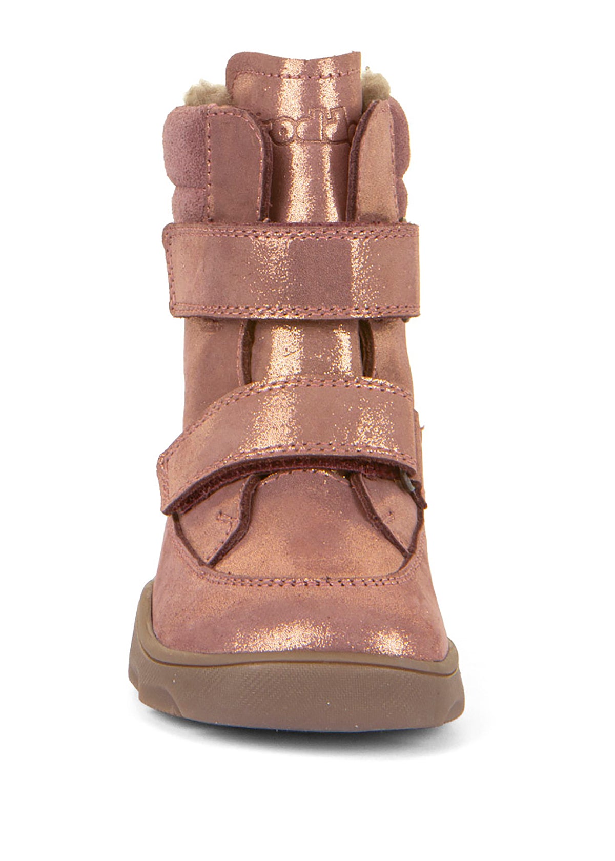 Barefoot boots with stilettos - winter boots, Zeru TEX Winter, sparkling rose gold