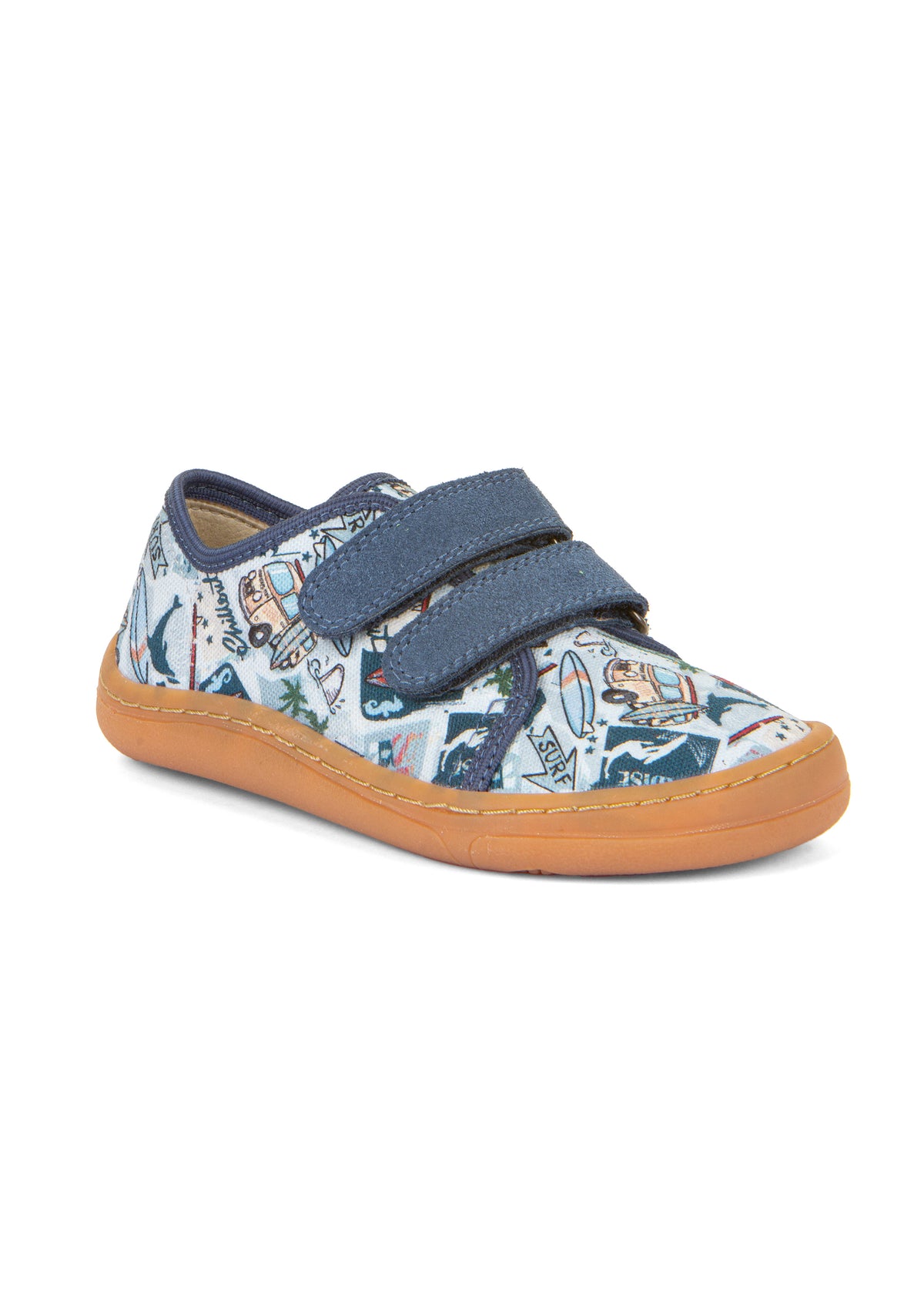Children's barefoot sneakers - light blue, Chill &amp; Surf, beach vibes