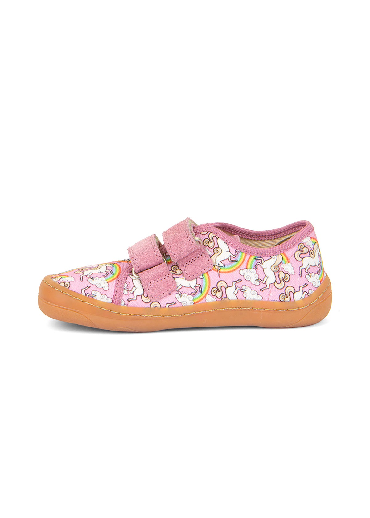 Children's barefoot sneakers - pink, unicorn
