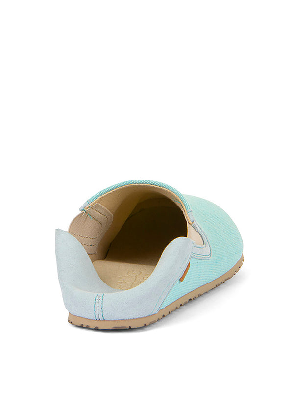 Barfotaskor, Slip-On - mintgrön bomull, vegansk